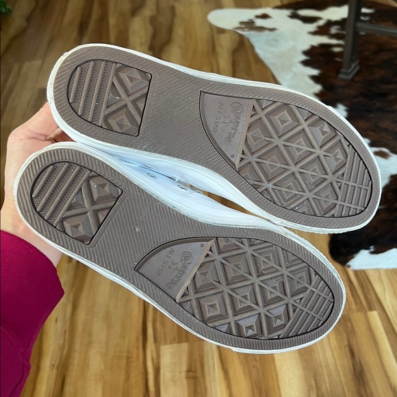 Converse All Star White Leather High Top Sneakers // High-tops - Picture 9 of 9